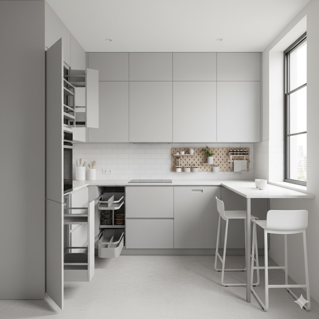 Cuisine compacte à Montpellier — rangements optimisés